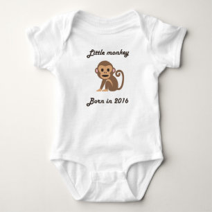 Body Para Bebé Zodiaco chino del mono lindo del bebé - mono 2016