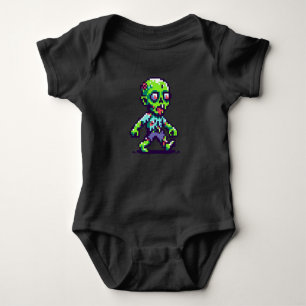 Body Para Bebé zombie divertido de Halloween de 8 bits 