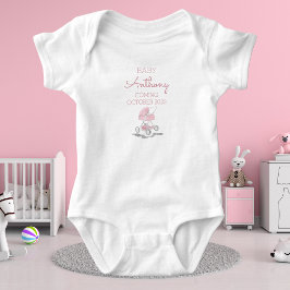 Body Personalizado para Bebé con Carrito Rosa / Ap