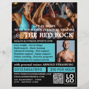 Bodybuilder, entrenador personal, publicidad de gi