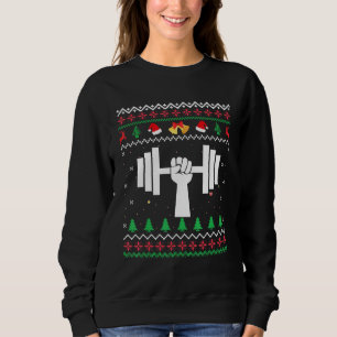 Bodybuilder Navidades feos Sweater Xmas Gym Workou