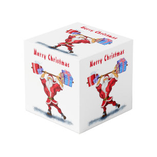 Bodybuilder Santa con cubo de Navidades divertidos