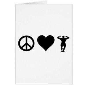 Bodybuilding del amor de la paz