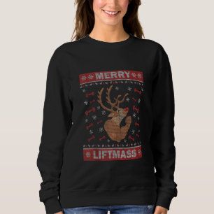 Bodybuilding Ugly Xmas Sweater Gym Entrenamiento M