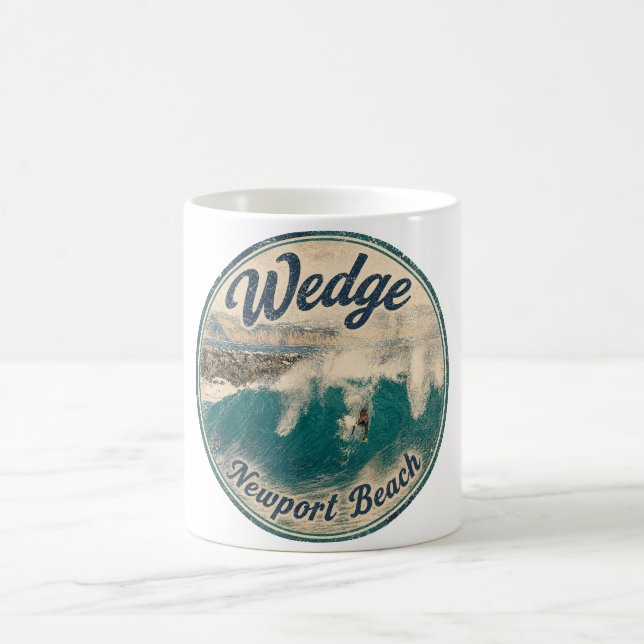 BodySurfing en The Wedge - Taza de café  (Centro)