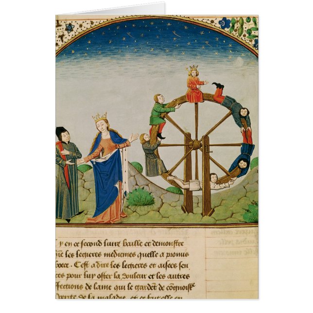 Boethius con la rueda de la fortuna (Frente)