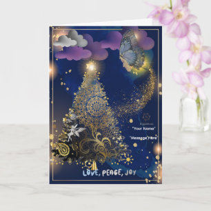 Boganhues Imprimir Navidades Tarjeta de felicitaci