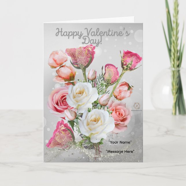 Boganhues Imprimir tarjeta Velentine de lujo (Anverso)