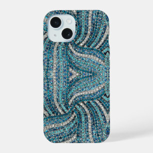 bohemian girly chic silver grey turquoise blue