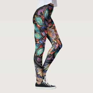 Bohemian Paisley no1 Leggings