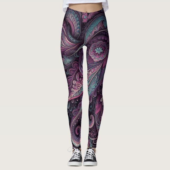 Bohemian Paisley no 11 Leggings (Anverso)