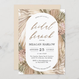 Bohemian Pampas Invitación a brunch de novias