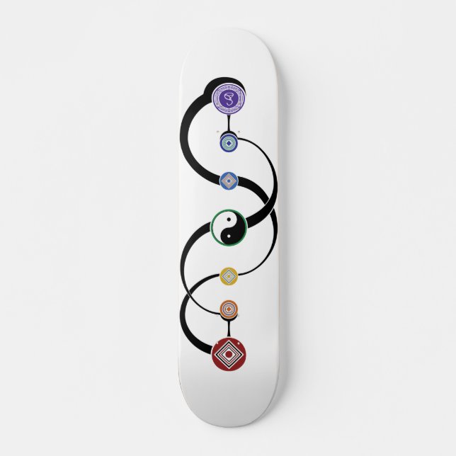 Bohemio 7 Chakras - Skateboard (Anverso )