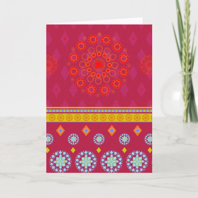 BOHO1 Mandala - Tarjeta de felicitación (Anverso)