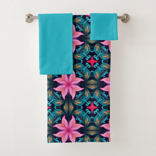 Boho Aliette 3 Blue Pink (In situ)