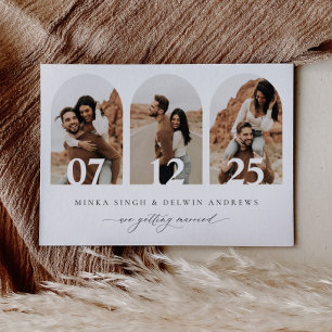 Boho Arch Salva La Invitación De La Tarjeta De Fot