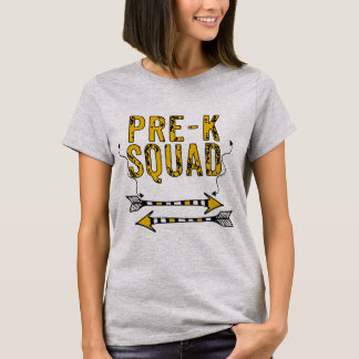 Boho Arrows Pre-K Squad personalizado camiseta