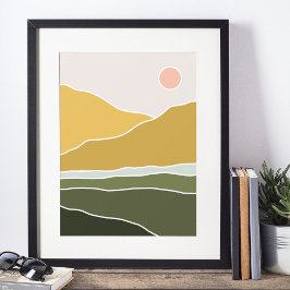 boho arte mural moderno Imprimir, papel Poster de