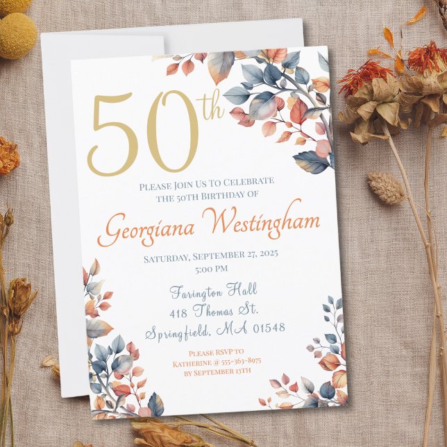 Boho Autumn deja invitación a los 50 años (Subido por el creador)