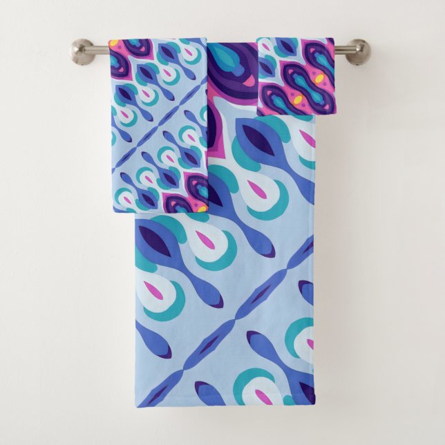 Boho azul colorido 39 (In situ)