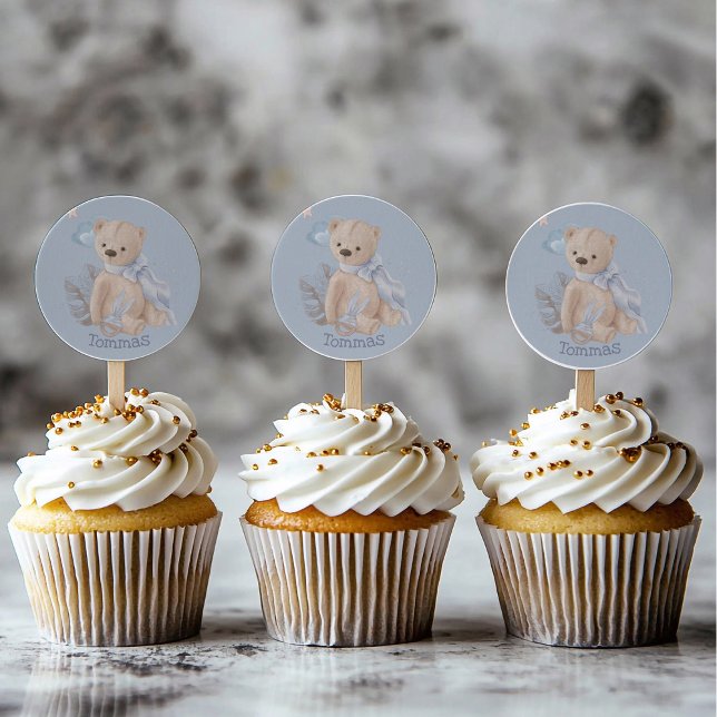 Boho baby teddy bear Classic Round Pegatina (Subido por el creador)