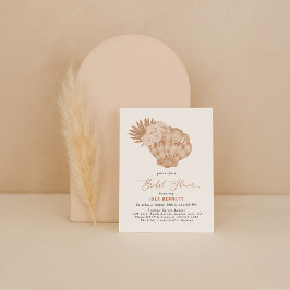 Boho Beach Bridal Shower Dijo Sí Invitación