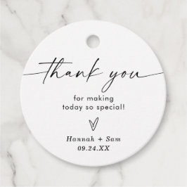 Boho Beige Bridal Bridal Shower Gracias Etiquetas