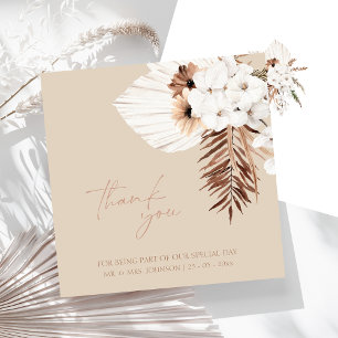 Boho Beige Pampas Boda de orquídeas de hierba grac