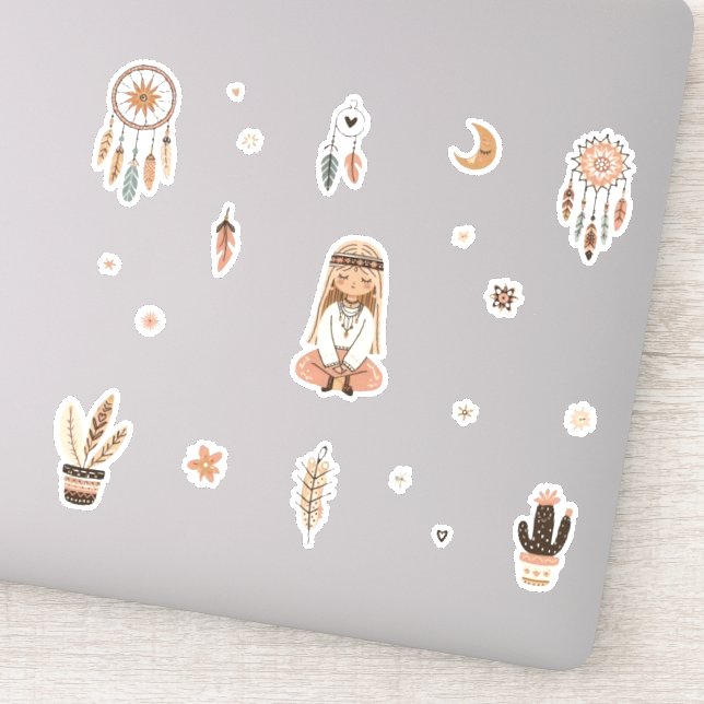 Boho Bliss Pegatina Collection Pack (Detalle)