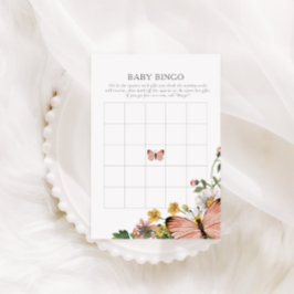 Boho Bloom Spring Wildflower Baby Bingo