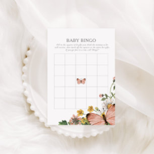 Boho Bloom Spring Wildflower Baby Bingo