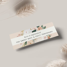 Boho Blooms Registro de novias Insertar tarjetas |