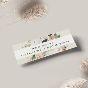 Boho Blooms Registro de novias Insertar tarjetas