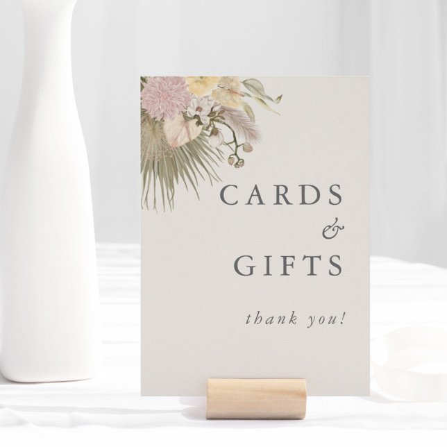 Boho Boda Pampas Tarjetas de matrimonio y regalos (Subido por el creador)