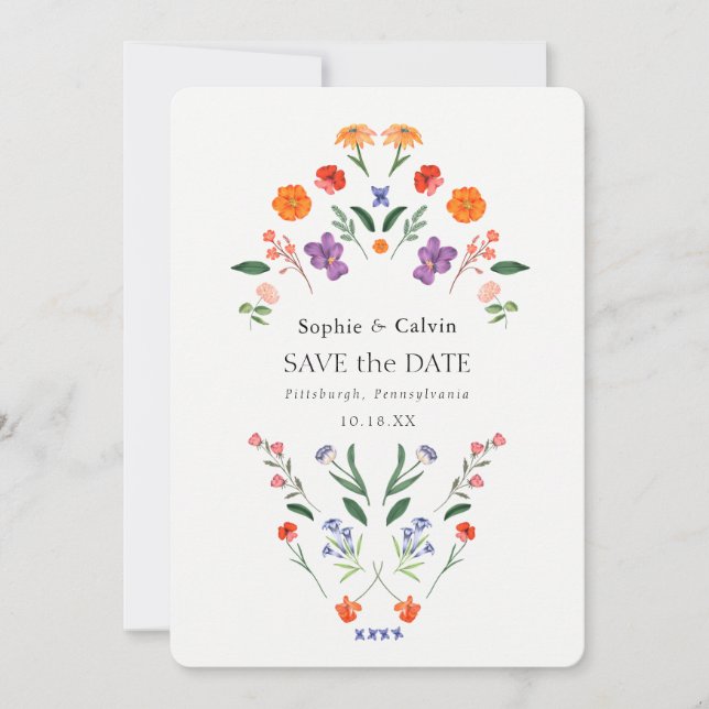 Boho Boho Boda Floral de los Jardínes Secretos Sal (Anverso)