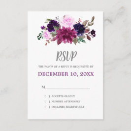 Boho Boho Boho Floral de Lavanda Púrpura RSVP