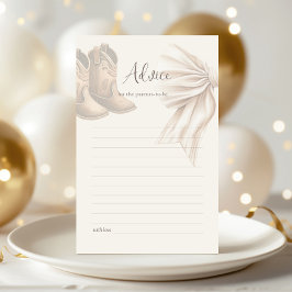 Boho Boots O Bows Tarjeta De Consejos De Revelació