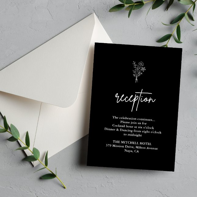 Boho Botanicals Black Wedding Recepcion (Subido por el creador)