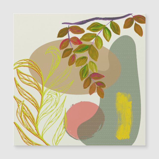 Boho Botánico Amarillo Verde (Anverso)