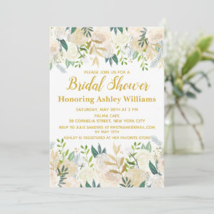 Boho Bridal Shower Invitaciones a la vegetación de