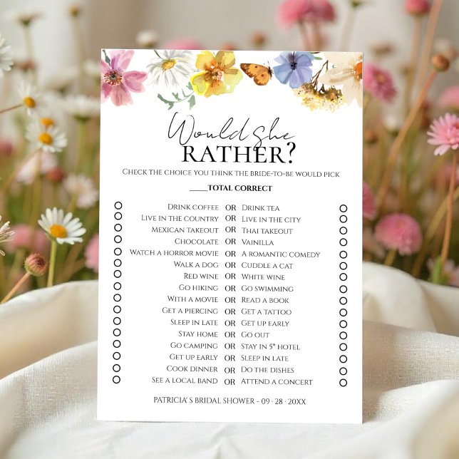 Boho Bridal Shower preferiría una tarjeta de juego (Subido por el creador)