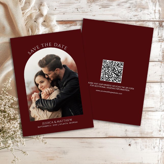 Boho Burgundy Photo Arch Wedding (Subido por el creador)