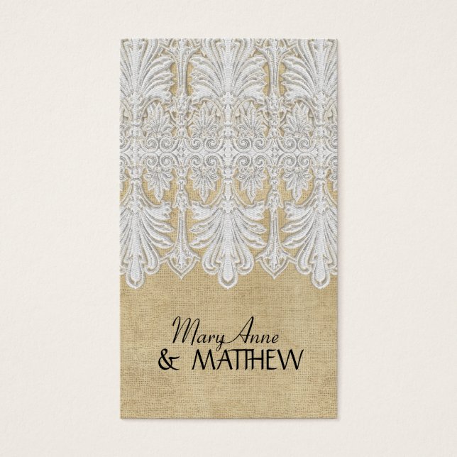 BOHO Burlap impreso y gitano de encaje estilo mode (Frente)