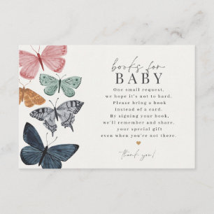 Boho Butterfly Books Para la invitación al bebé, a