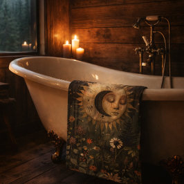 Boho Celestial Sun Moon Wildflower Garden