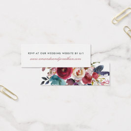 Boho Chic Burgundy y Navy Otoño Boda de Otoño