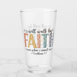Boho Christian Walk by Faith Bible Verse Floral