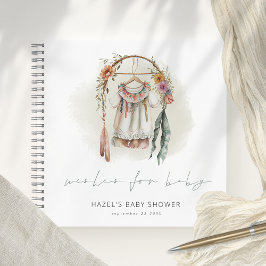 Boho Clothes desea el libro de invitados Baby Show