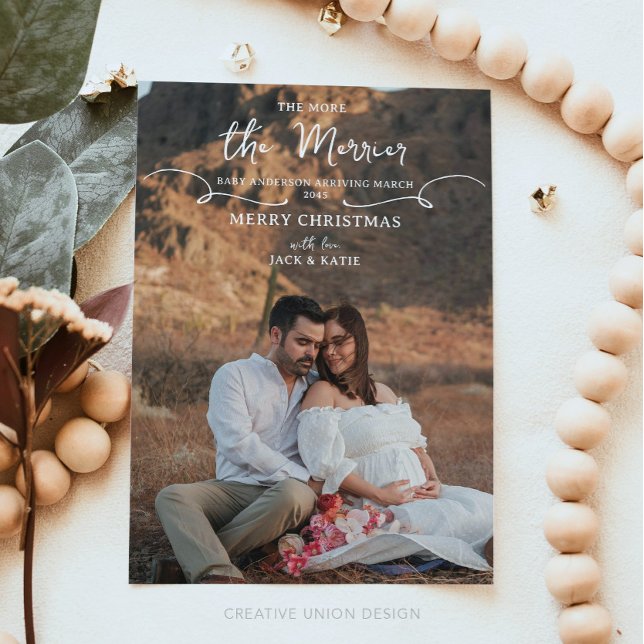 Boho Cuantos Más Mejor Anuncio de Embarazo (Subido por el creador)