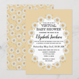 Boho Daisies Invitación virtual de Baby Shower